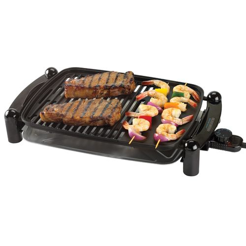 Parrilla Y Plancha Eléctrica Black+Decker Sizzlelean™, Negro IG201