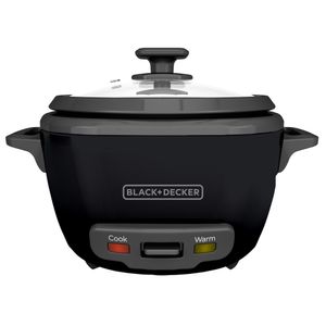 Olla Arrocera Black+Decker 14Tazas Tapa de Vidrio y Vaporera RC514B