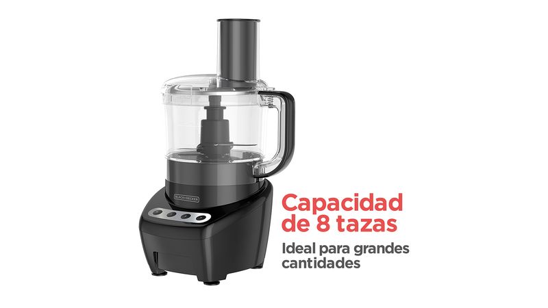 Procesador de Alimentos Black + Decker, Mezcla, Pica, Rebana y Ralla,  FP4200B-LA - Vive al 100