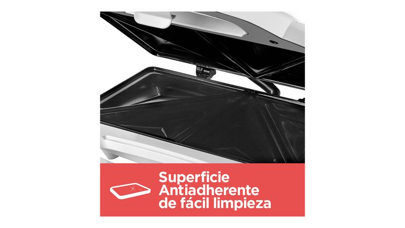 Sandwichera Black Decker 2 Porciones a la vez Tuesta sella y