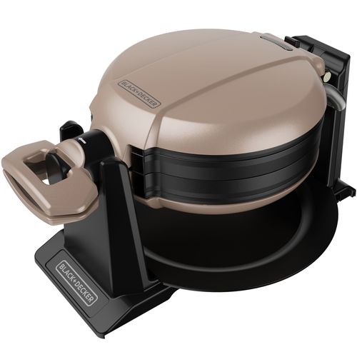 Waflera Black+Decker Giratoria prepara 2 waffles a la vez WMD201