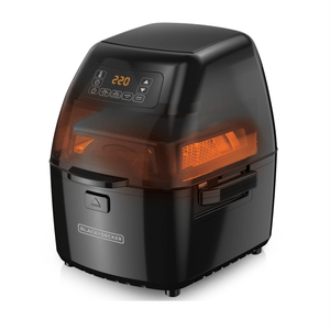 Freidora de Aire Black + Decker Fríe rostiza hornea cesta giratoria HFD2000B