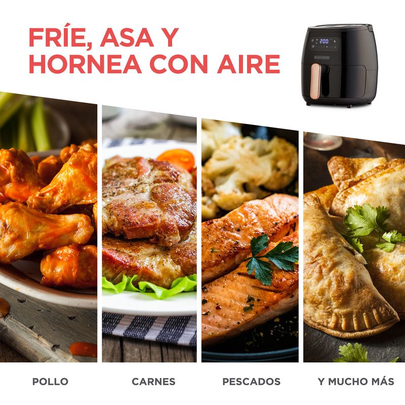 Freidora de Aire Digital Black + Decker de 5.7 Litros HFD5055B_2